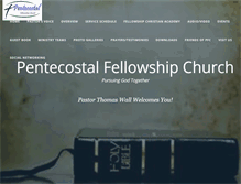 Tablet Screenshot of pentecostalfellowship.org